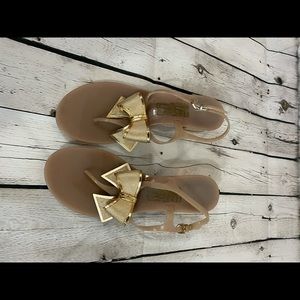 Salvatore Ferragamo Gold Sandals